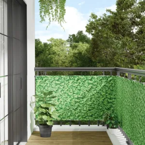 Garden Privacy Screen Plant Look Green 1000x75 cm PVC