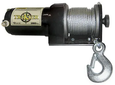 2000LB BLK Elec Winch