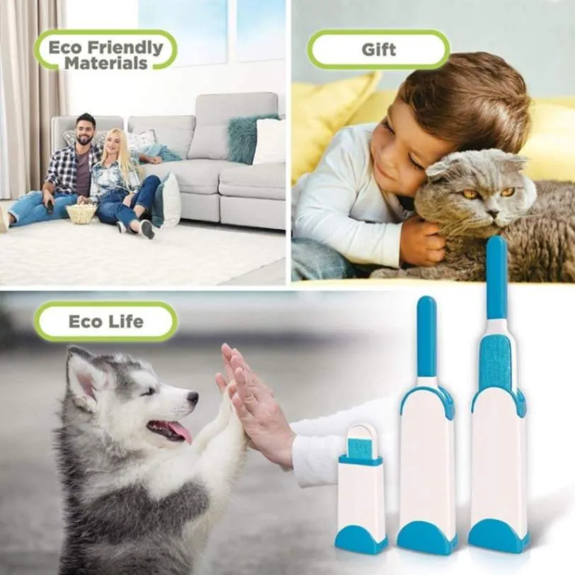 3-in-1 Pet Hair Remover Brush Set: Effortlessly Eliminate Pet Fur!