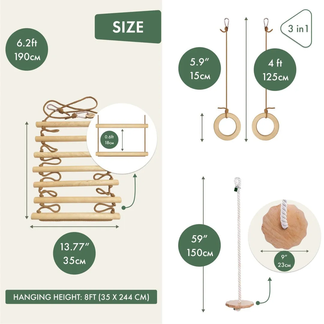 3 in 1 Swings Set