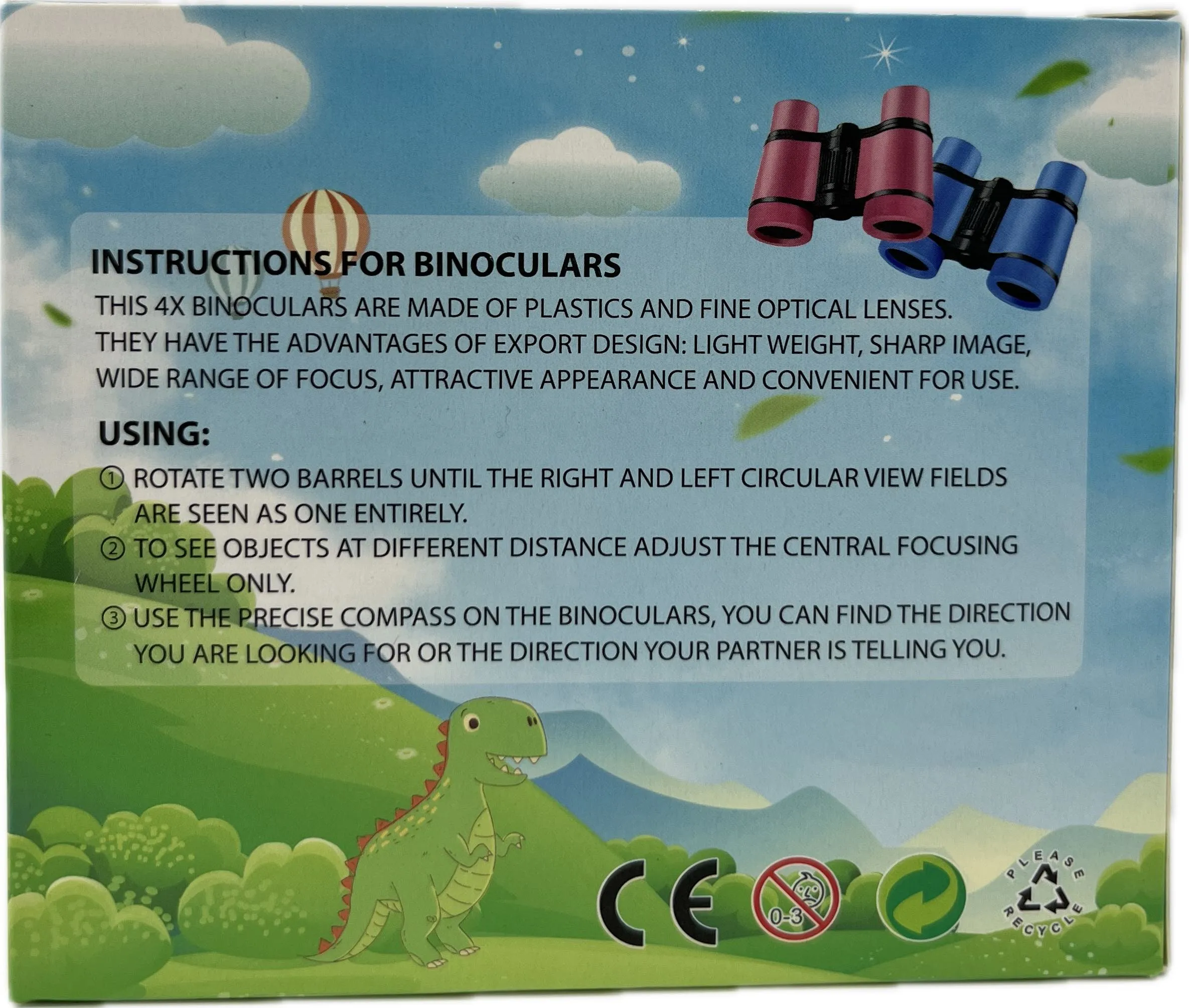 4X Binoculars For Kids