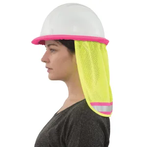 A735 Mesh Neck Shield with Pink Trim 3pcs - W-WEL19283LI