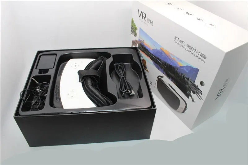 All-in-one VR 3D Headset (Quad Core, 1080P, 360 deg, WEIFI, BT)