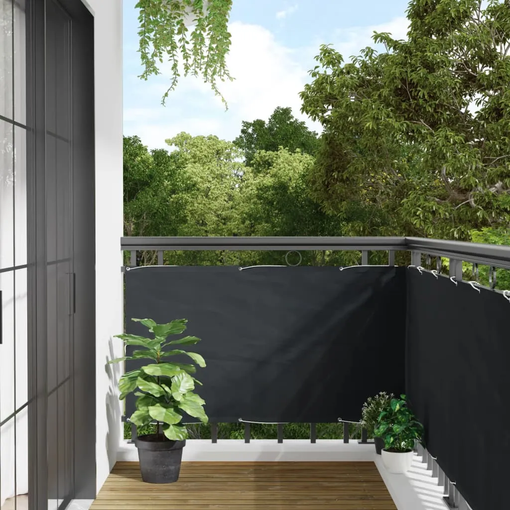 Balcony Privacy Screen Anthracite 700x75 cm PVC