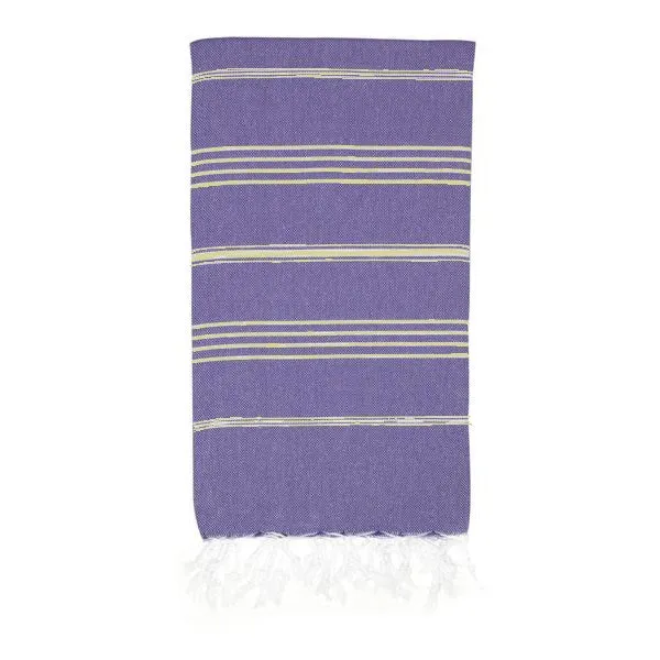 Classic Turkish Towel, Golden Purple