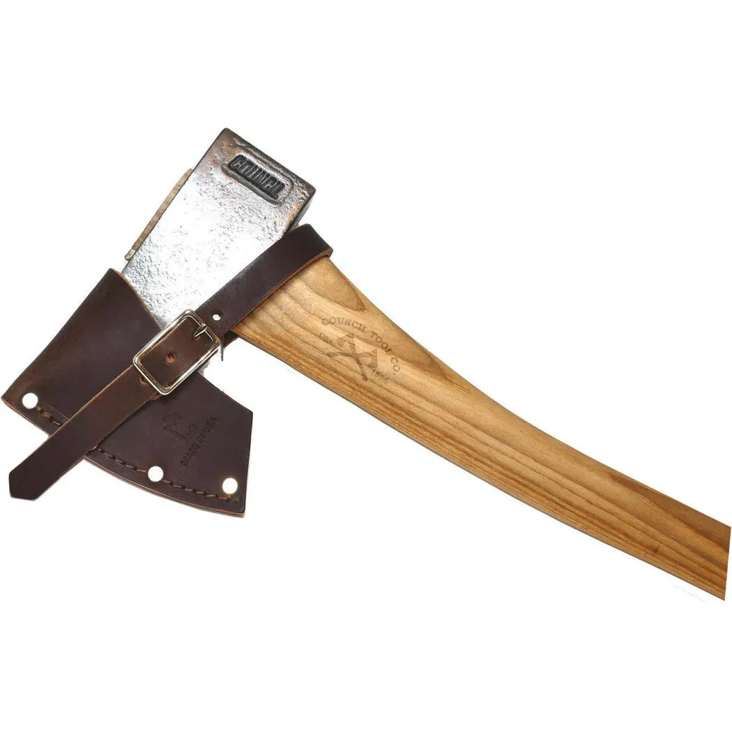 Council Tool Co. Velvicut Premium Hudson Bay Bush Craft/Camp Axe 2lbs, 19" Handle