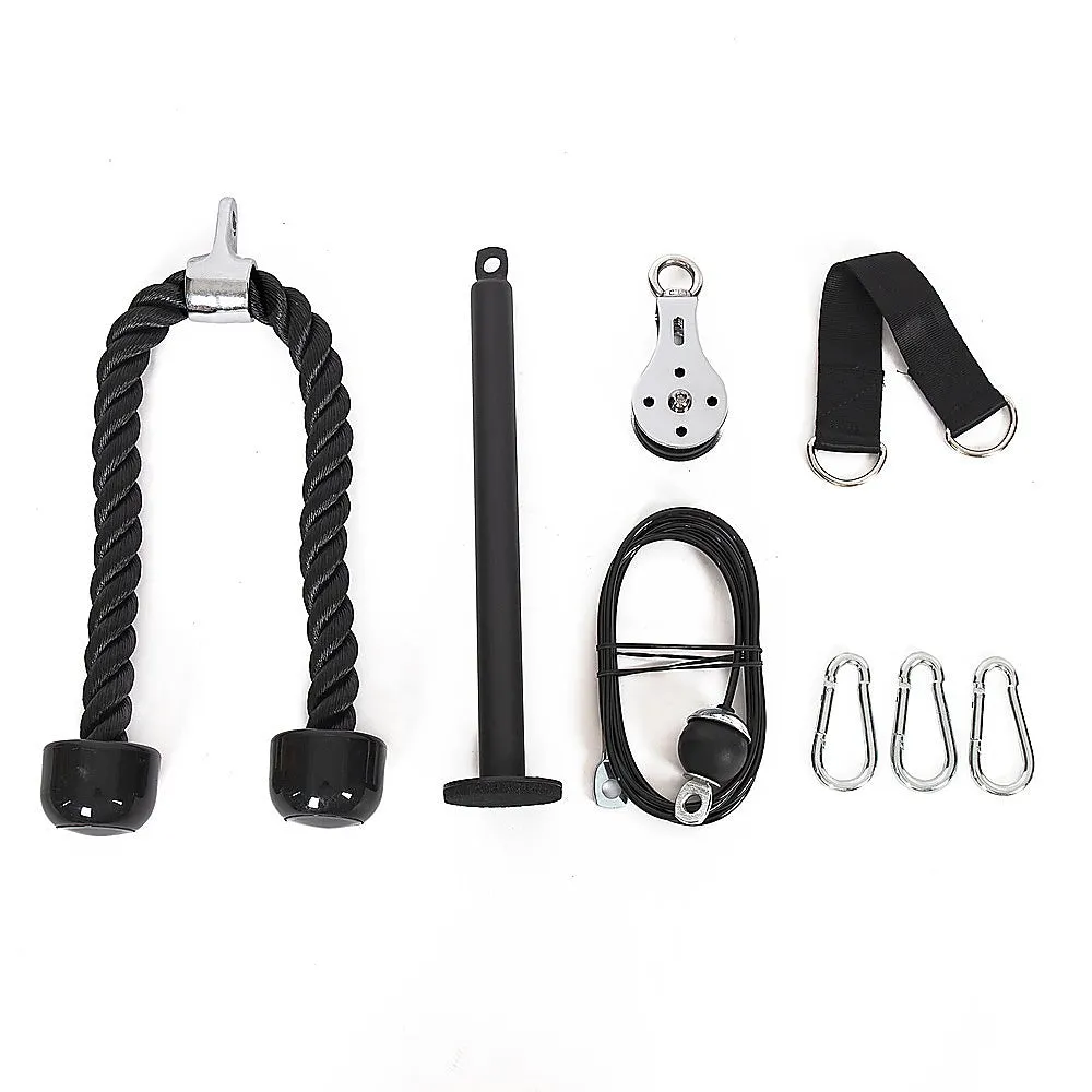 Durable Silent Rotatable Fitness Pulley Set for Triceps Workout