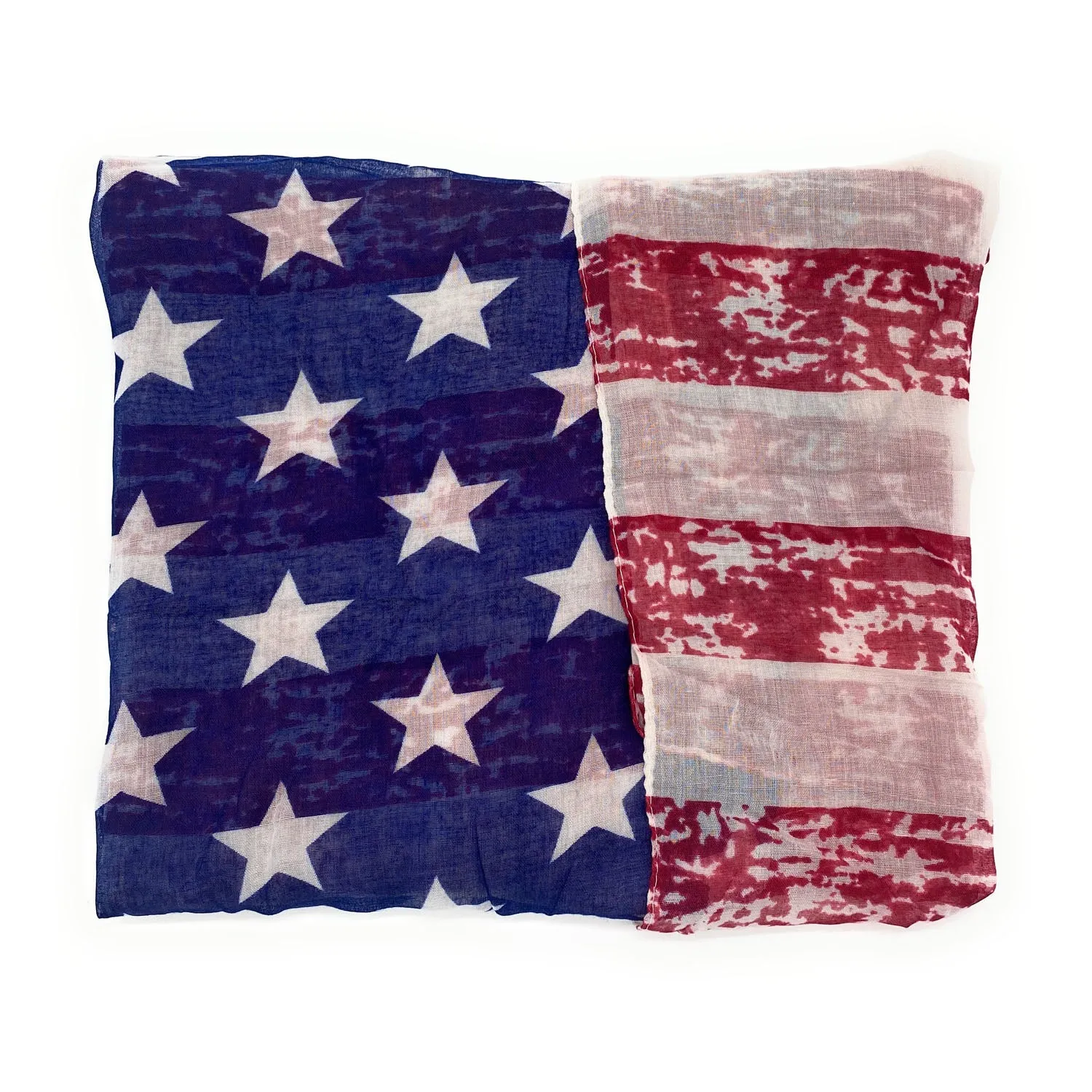 Empire Cove Patriotic USA American Flag Long Scarf Red White Scarves Shawls Wraps