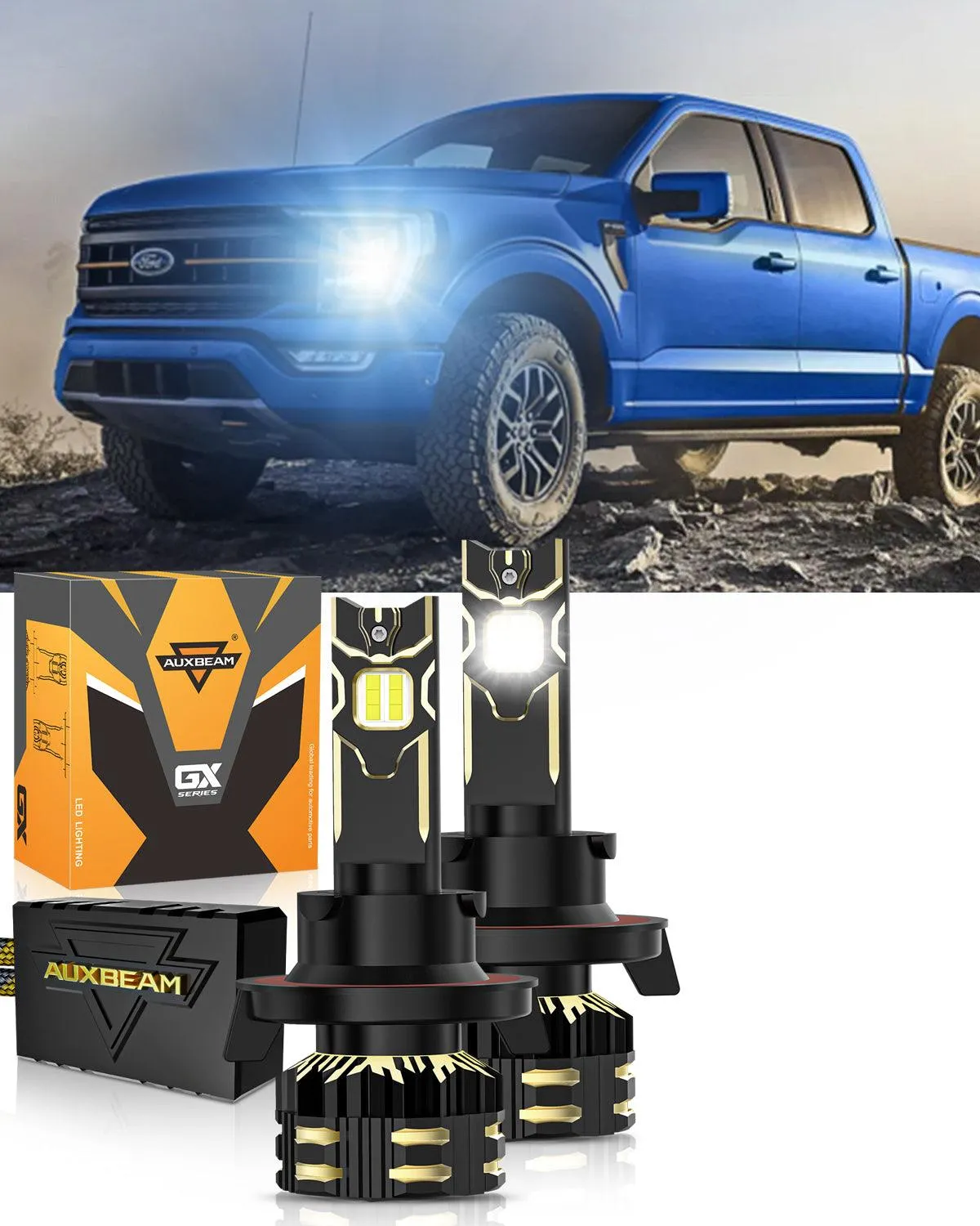 For 2013-2014 Ford F-150 H13 LED Headlight Bulbs