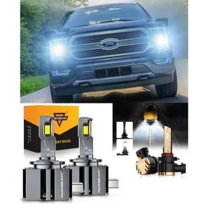 For 2013-2014 Ford F-150 HID D3S LED Headlight Bulbs