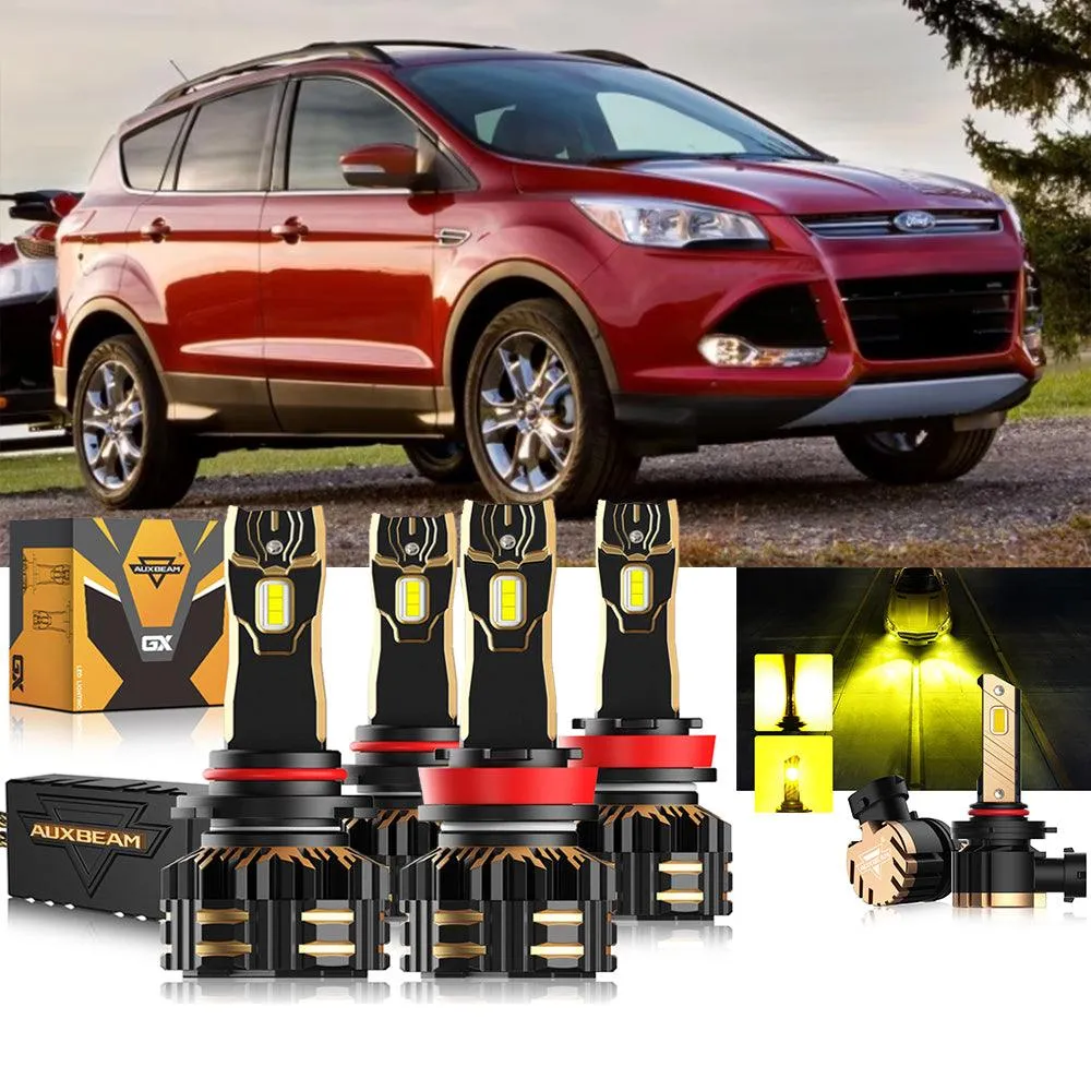 For 2013-2016 Ford Escape 9005 H11 LED Headlight Bulbs Bundle