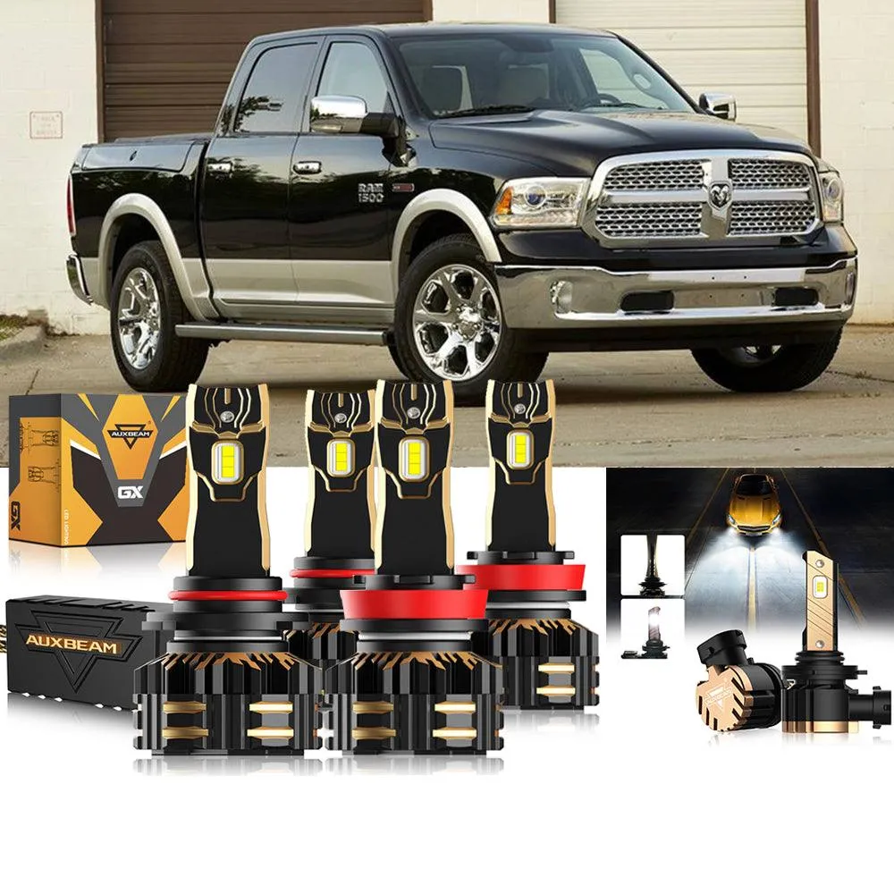 For 2014 Ram 1500 (without projector-type headlights) 9005 H11 LED Headlight Bulbs Bundle