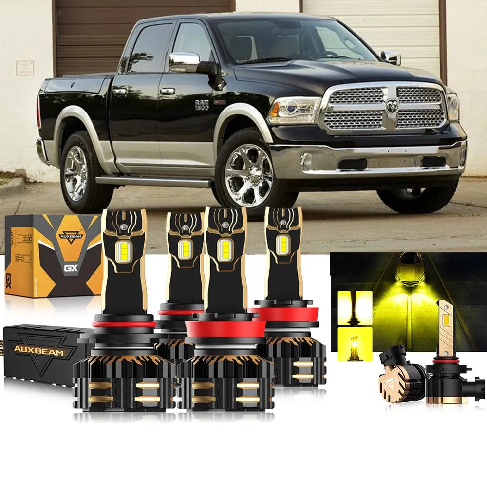 For 2014 Ram 1500 (without projector-type headlights) 9005 H11 LED Headlight Bulbs Bundle