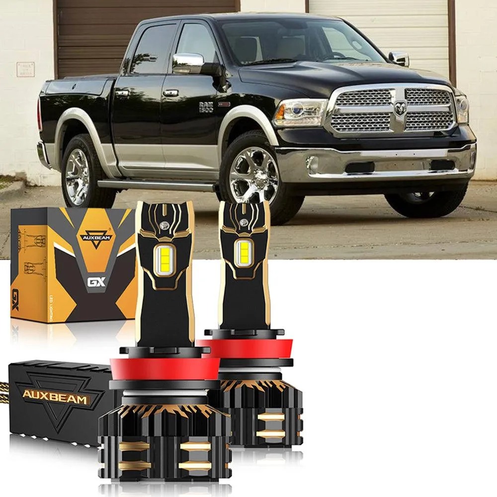 For 2014 Ram 1500 (without projector-type headlights) 9005 H11 LED Headlight Bulbs Bundle