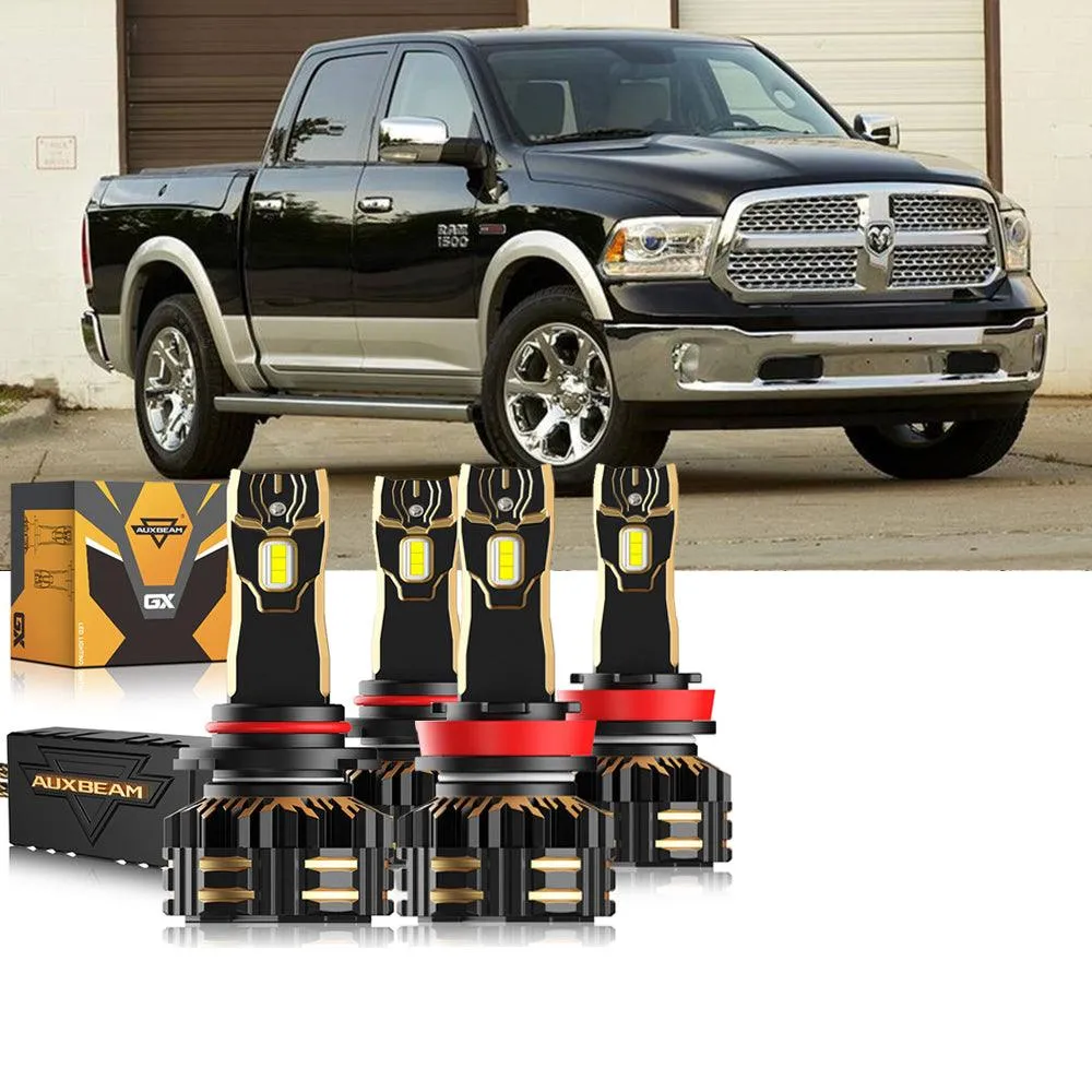 For 2014 Ram 1500 (without projector-type headlights) 9005 H11 LED Headlight Bulbs Bundle