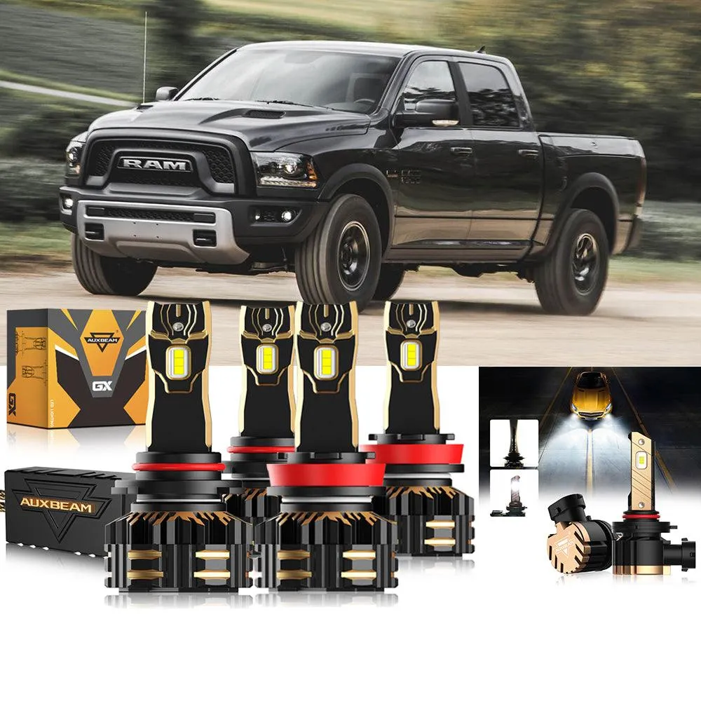 For 2015  Ram 1500 (without projector-type headlights) 9005 H11 LED Headlight Bulbs Bundle