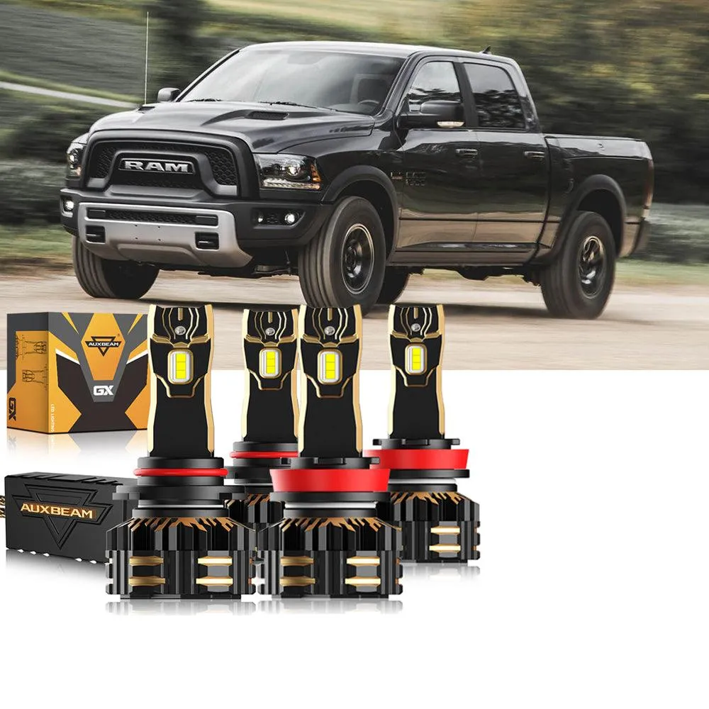 For 2015  Ram 1500 (without projector-type headlights) 9005 H11 LED Headlight Bulbs Bundle