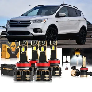 For 2017 Ford Escape H11 9005 LED Headlight Bulbs Bundle