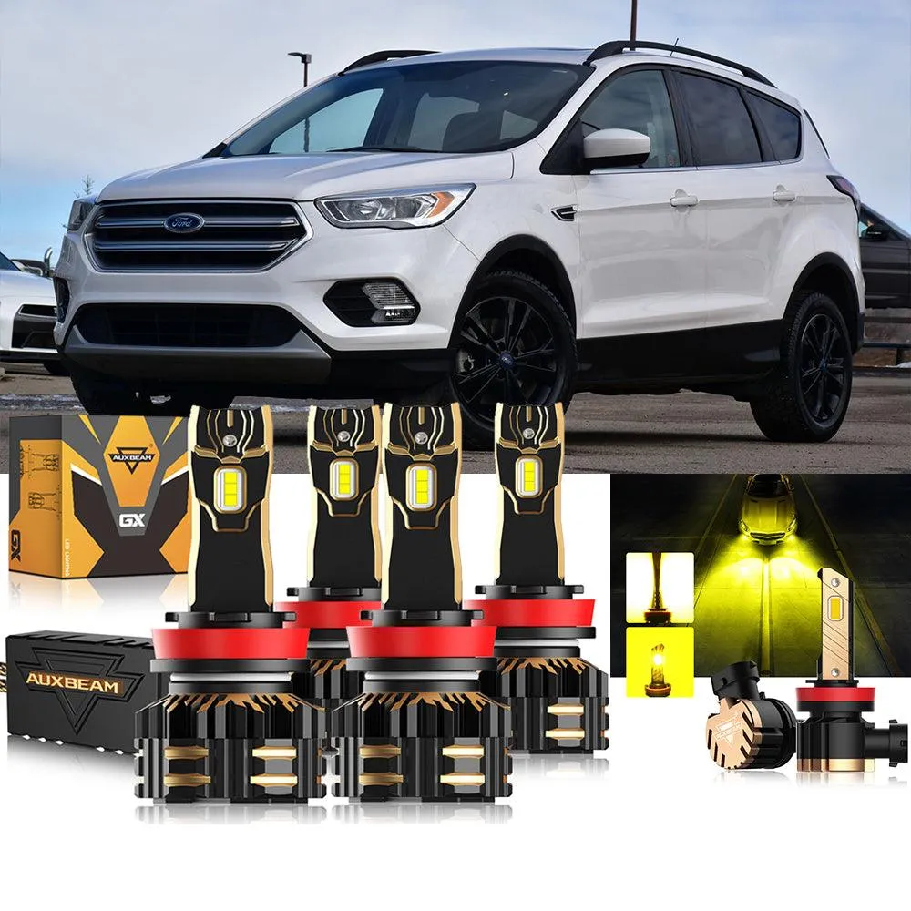 For 2017 Ford Escape H11 9005 LED Headlight Bulbs Bundle