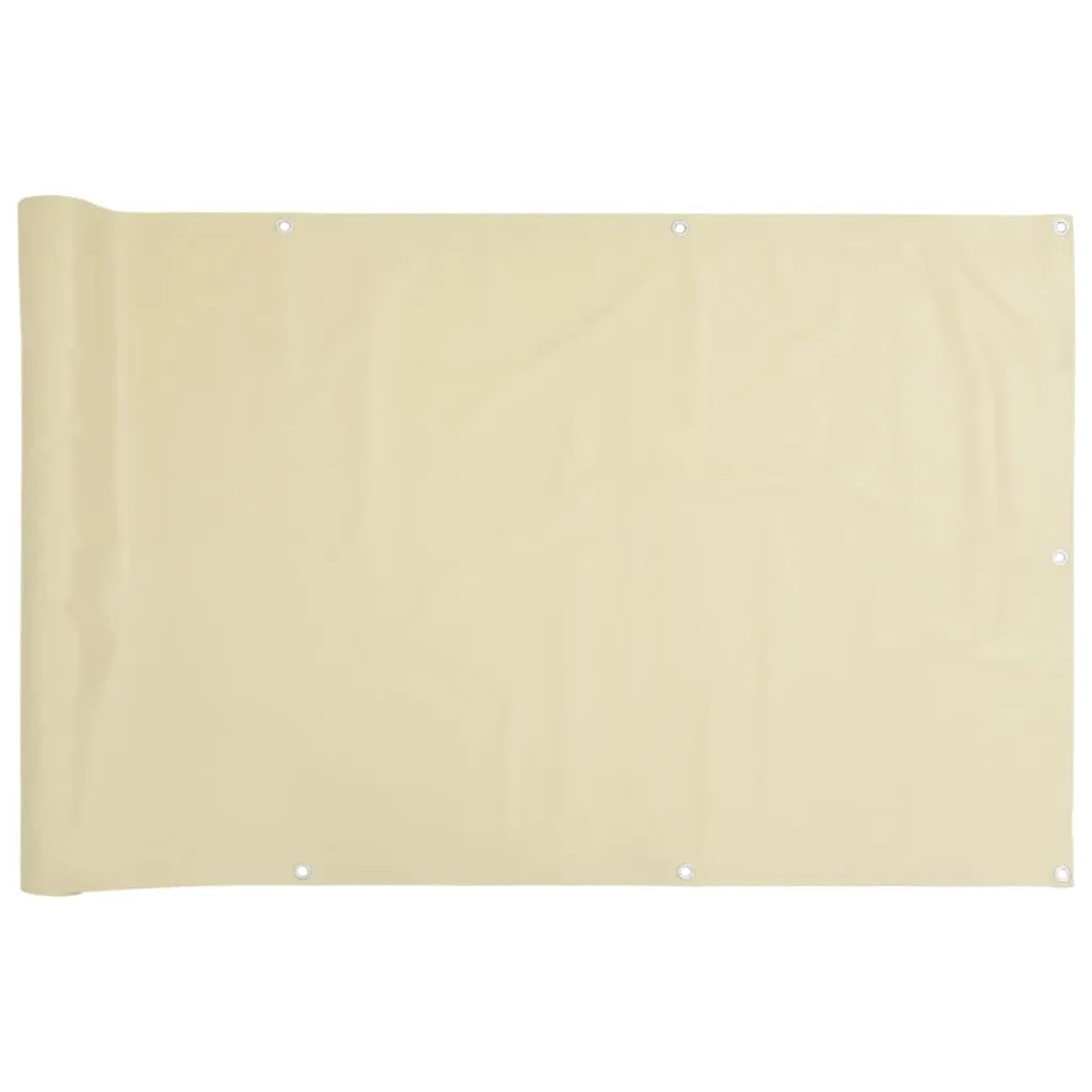 Garden Privacy Screen Cream 400x120 cm PVC