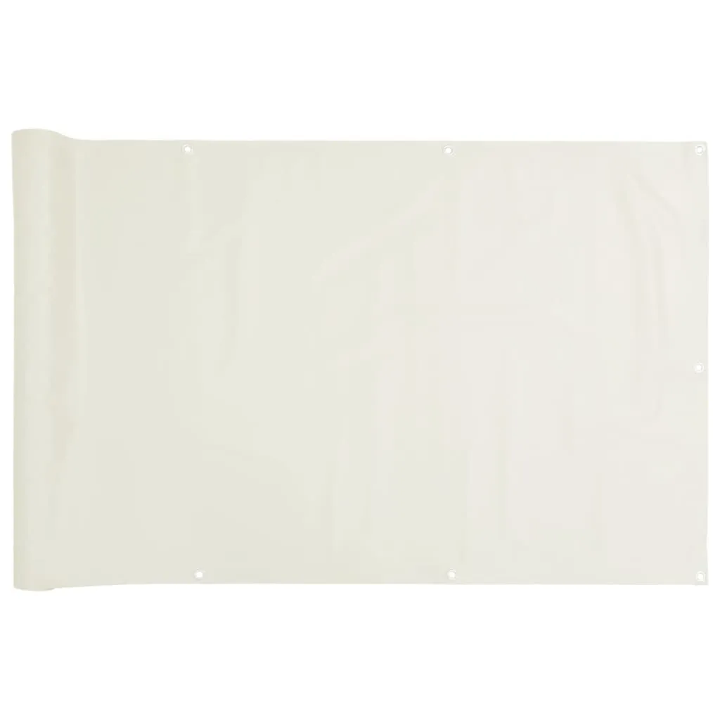 Garden Privacy Screen White 300x90 cm PVC