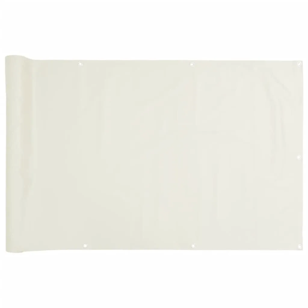 Garden Privacy Screen White 400x90 cm PVC