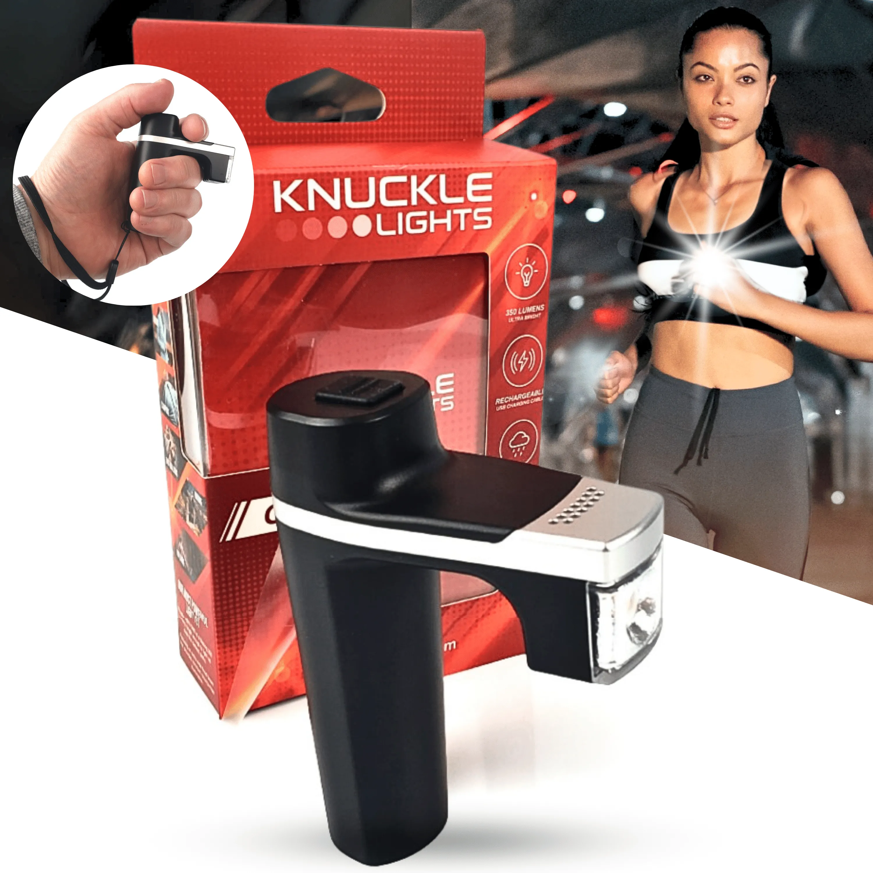 Knuckle Lights ONE   FREE Safety Gear Bundle