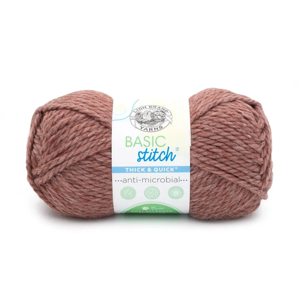 Lion Brand Basic Stitch Antimicrobial Thick & Quick Yarn - Clay*