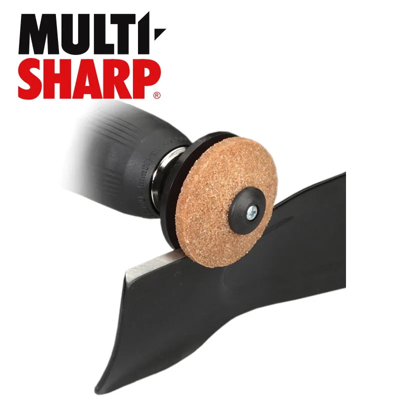 MULTI-SHARP ROTARY MOWER & TOOL SHARPENER CORUNDUM WHEEL FOR DRILL MS1301E