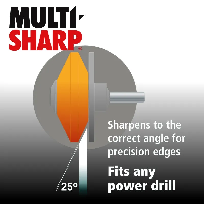 MULTI-SHARP ROTARY MOWER & TOOL SHARPENER CORUNDUM WHEEL FOR DRILL MS1301E