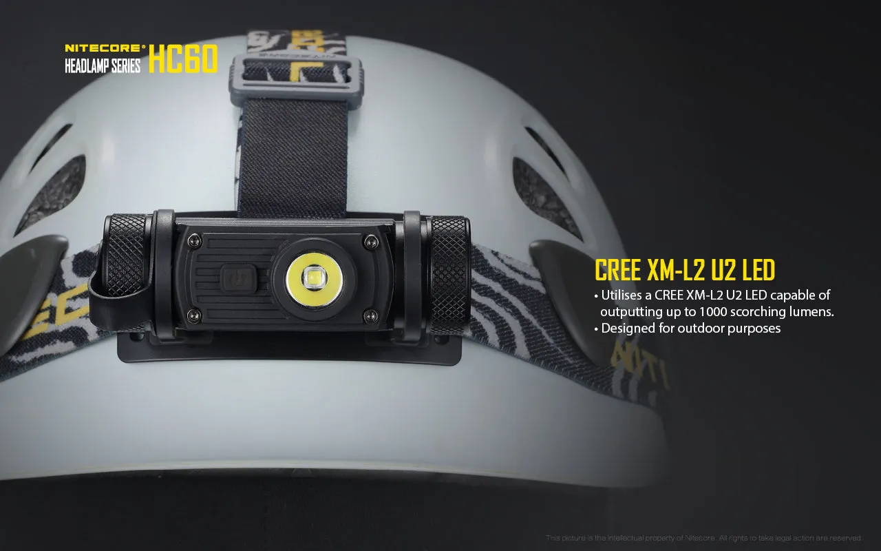 NITECORE 1000 LUMENS LED HEADLAMP (HC60)