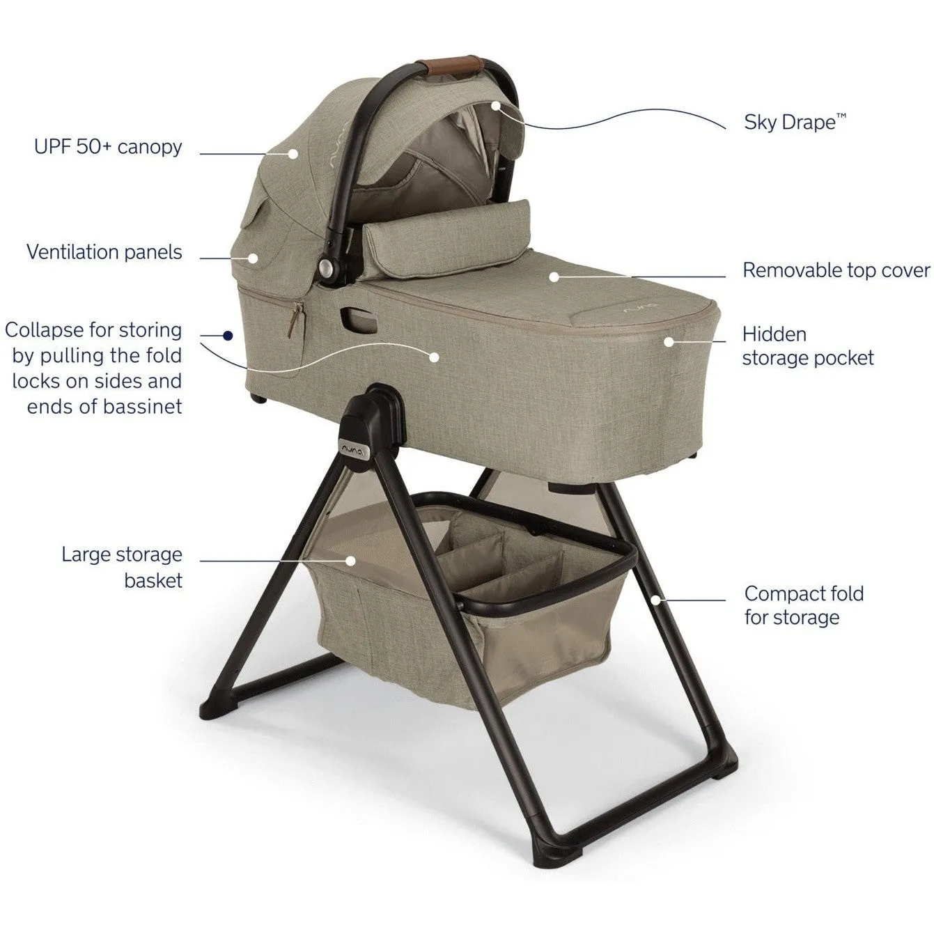 Nuna Demi Next Bassinet   Stand