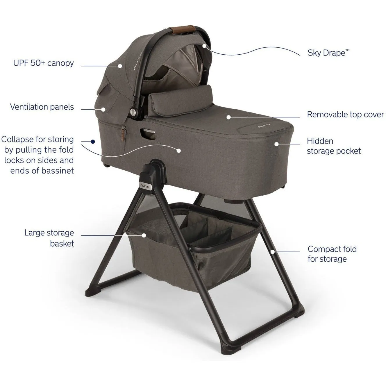 Nuna Demi Next Bassinet   Stand