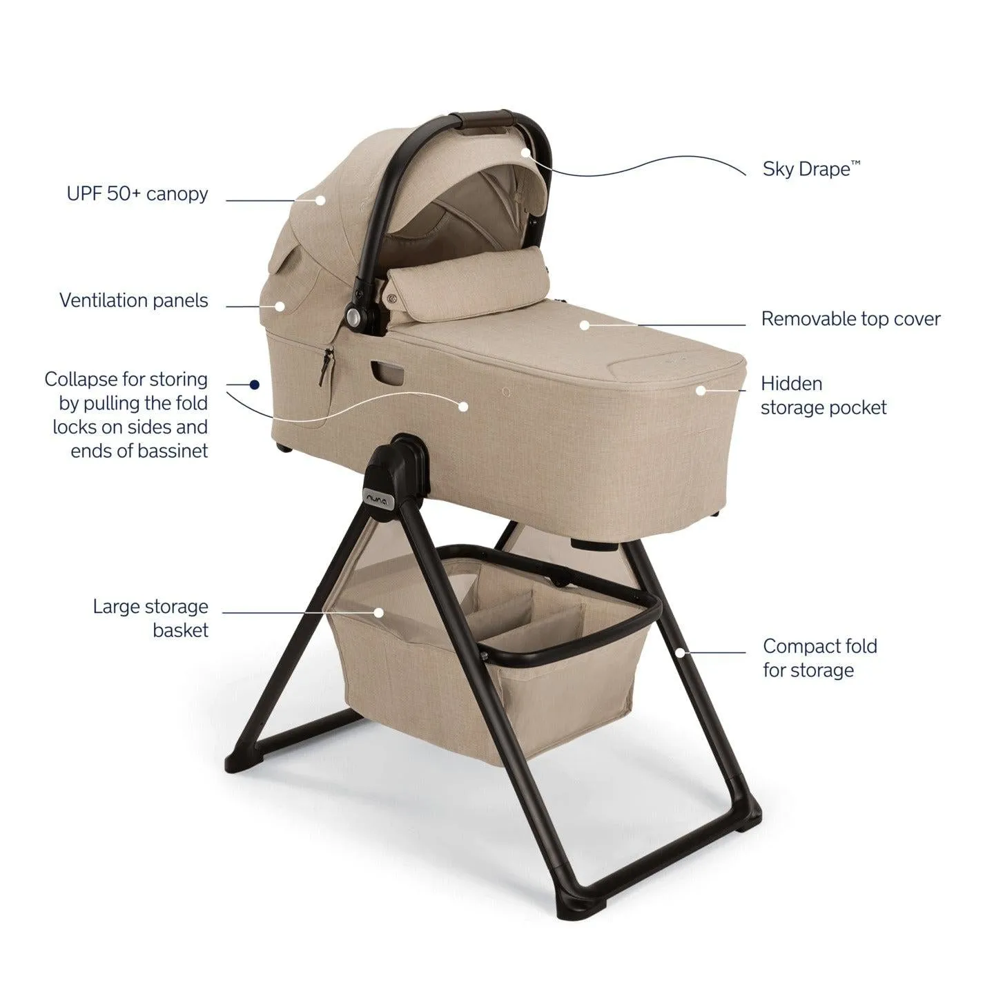 Nuna Demi Next Bassinet   Stand