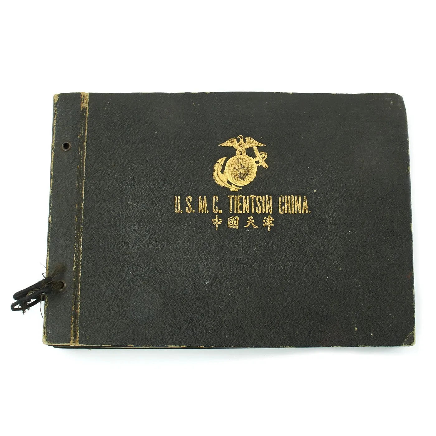 Original U.S. 1920s USMC Tientsin China 4th Marines Photo Album