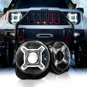 Outlaw X DRL LED Jeep Renegade Projector Headlights