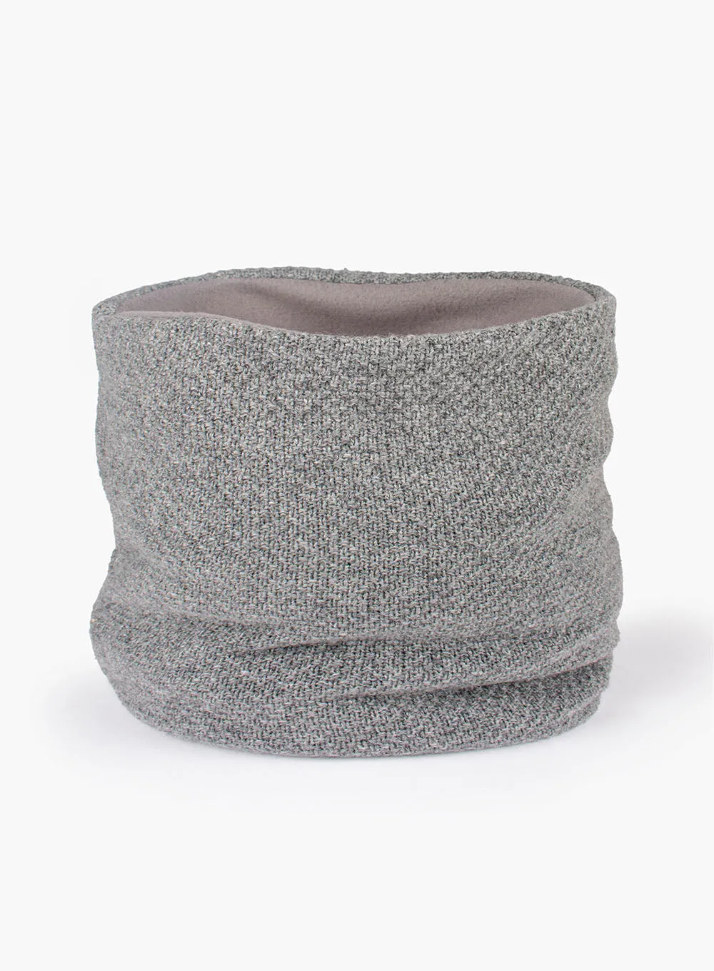 Rice Stitch Snoody in Grey