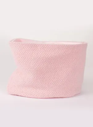 Rice Stitch Snoody in Pink