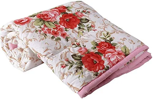 Shree Shyam Micro Cotton Reversible Ac Dohar Single Bed Size| AC Blanket |Dohar| Summer Dohar | Soft Light-Weight (55x85 Inch, Multicolor) (Design 2)