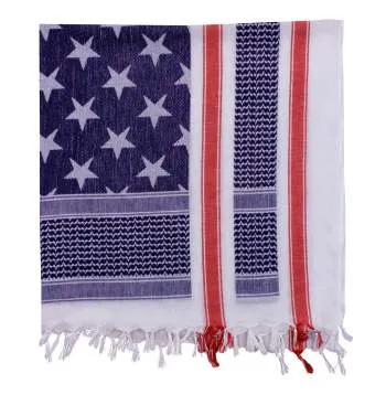 Stars and Stripes US Flag Shemagh Tactical Desert Keffiyeh Scarf