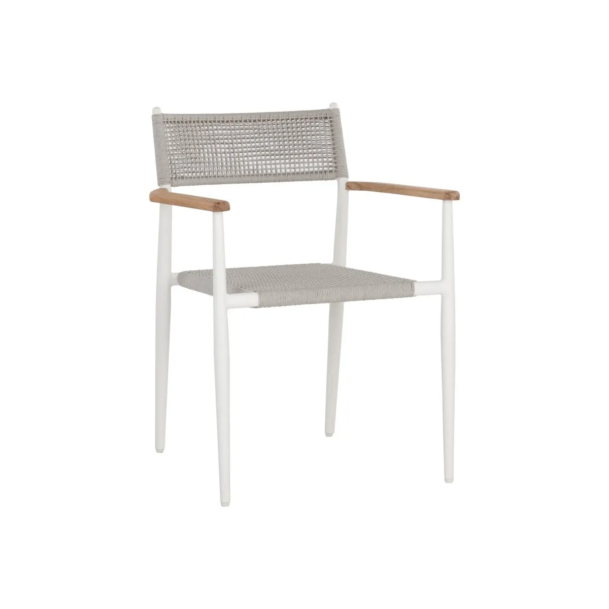 Sunpan Kona Stackable Dining Armchair - White