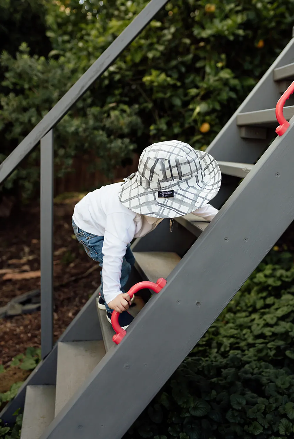 Swedish Check Children's Sun Hat