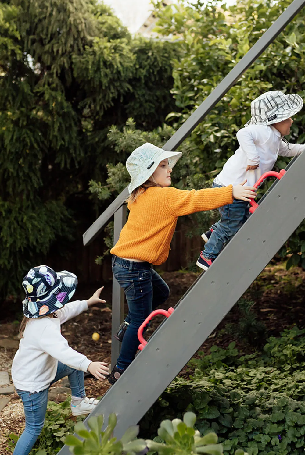 Swedish Check Children's Sun Hat