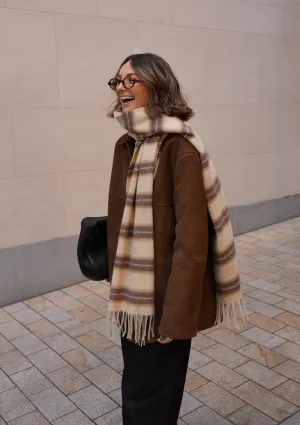 TBCo x Chloe Hayward Scarf in Banoffee