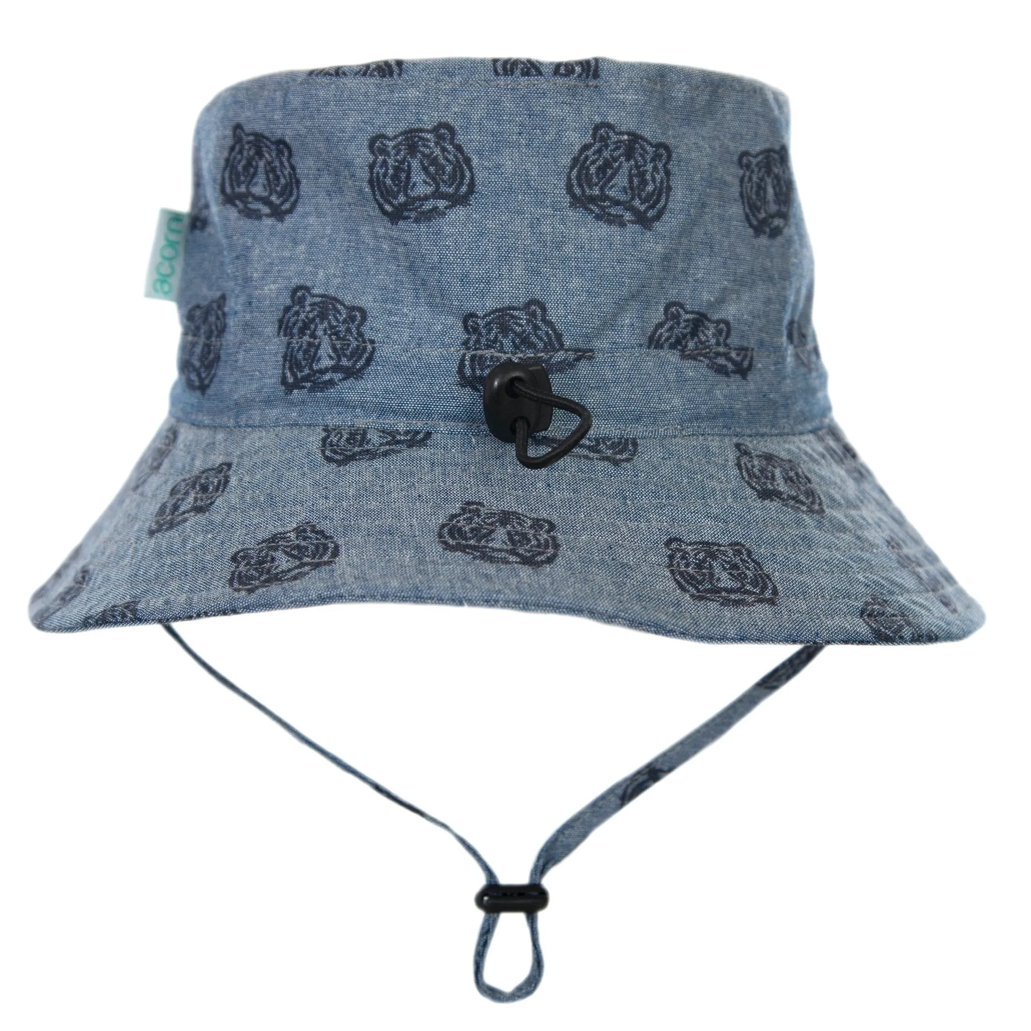 Tiger Face Wide Brim Bucket Hat