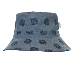 Tiger Face Wide Brim Bucket Hat