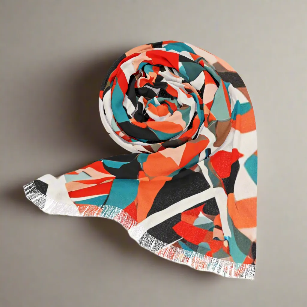 Tokyo Collection: Abstract Printed Lightweight Scarf (MW House of Style)