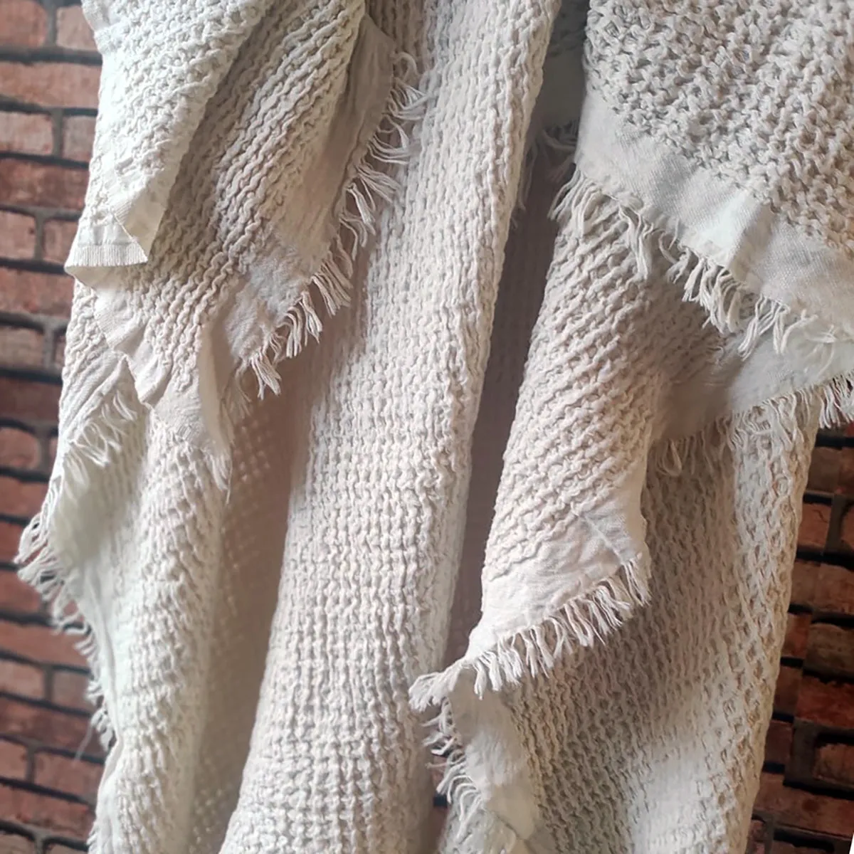 Turkish Towel Waffle Throw & Blanket