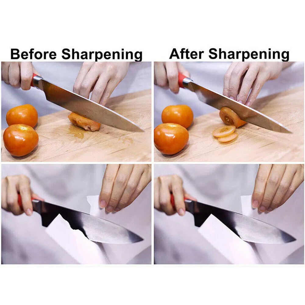 US Knife Sharpening Stone Set 400/1000/6000 3000/8000 Grit Polishing Sharpener