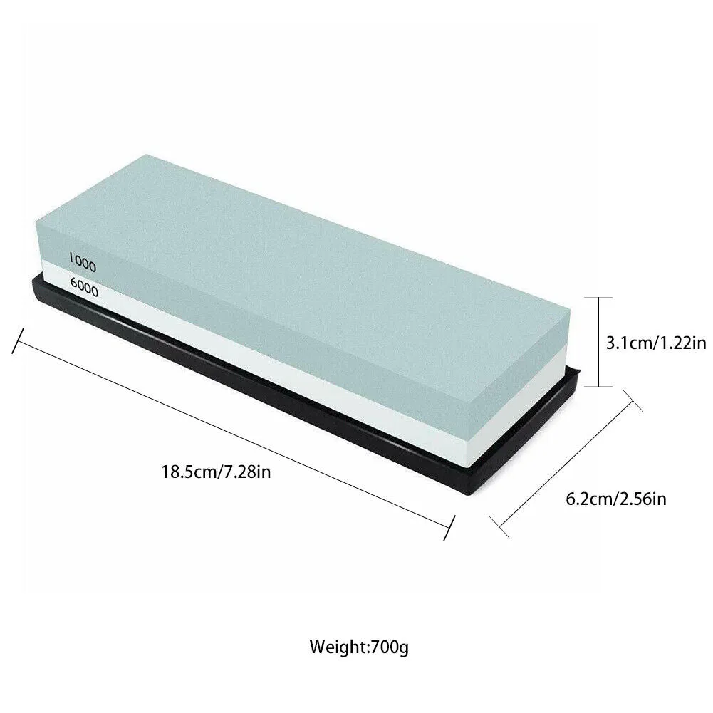 US Knife Sharpening Stone Set 400/1000/6000 3000/8000 Grit Polishing Sharpener